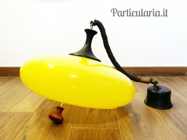 Lampadario giallissimo 70's - immagine 7