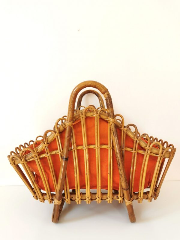 Portariviste rattan e bambù 70s - immagine 6